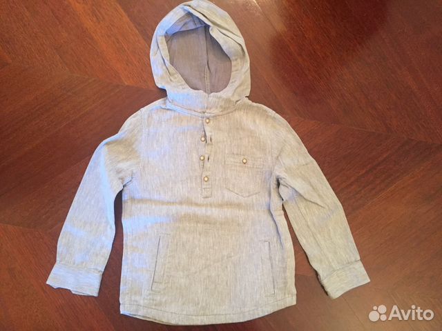 Кофта лен хлопок Zara boys 5-6 лет
