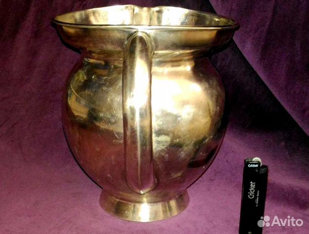 Кувшин большой, для воды, серебро 800. Дания, сер