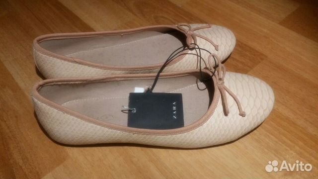 Новые туфли/балетки zara р.37(ст.23см)