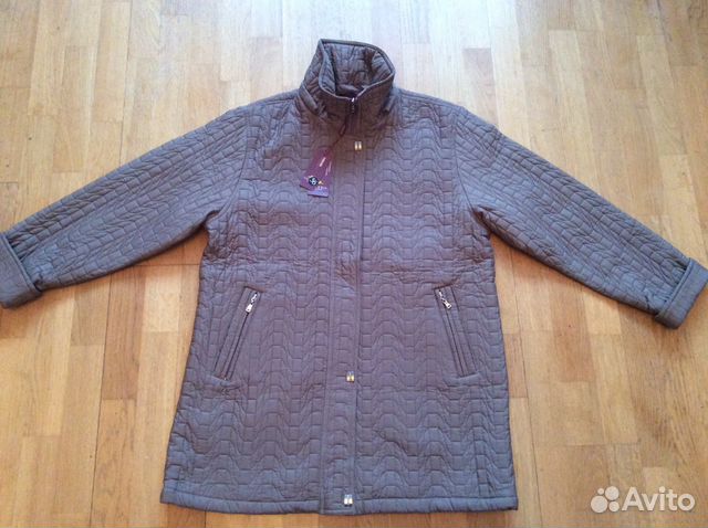 Куртка женская новая стёганая хаки р. 52 Куртка женская новая стёганая хаки р. 52