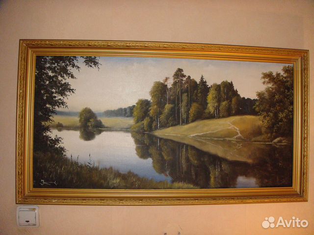 Картина в раме. Холст
