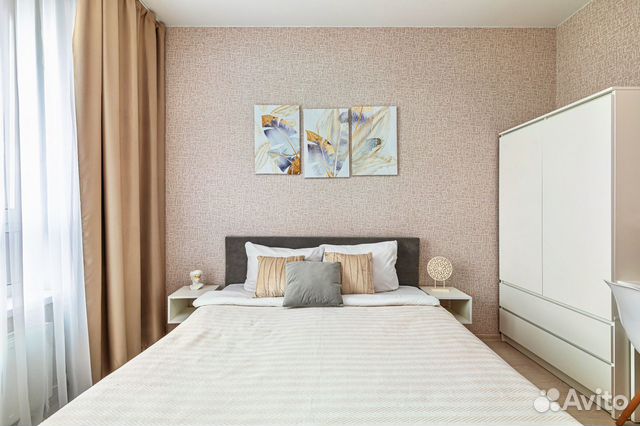 

1-к. квартира, 38 м², 2 кровати