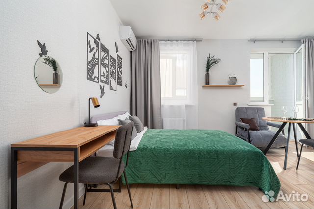 

Квартира-студия, 30 м², 2 кровати