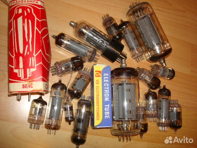 Электронные радиолампы из СССР много разных