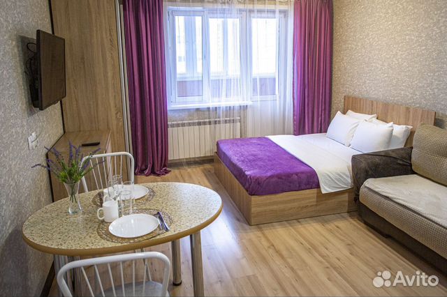 

Квартира-студия, 28 м², 2 кровати