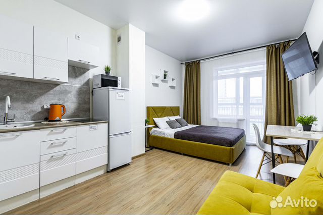 

Квартира-студия, 30 м², 2 кровати