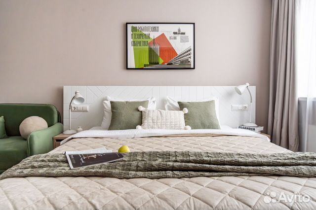

Квартира-студия, 30 м², 2 кровати