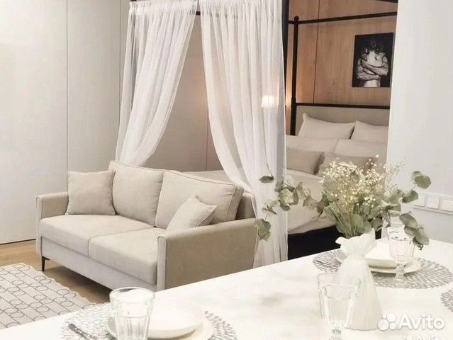 

Квартира-студия, 45 м², 2 кровати