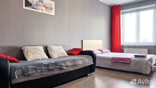 

Квартира-студия, 45 м², 2 кровати