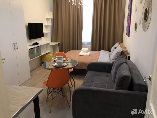 

Квартира-студия, 24 м², 2 кровати