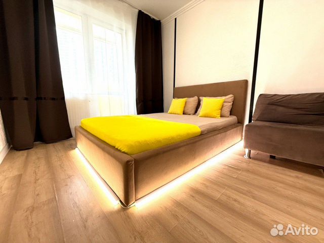 

1-к. квартира, 42 м², 2 кровати