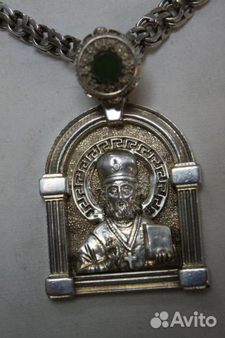 Серебренная цепь с ладонкой Серебренная цепь с ладонкой