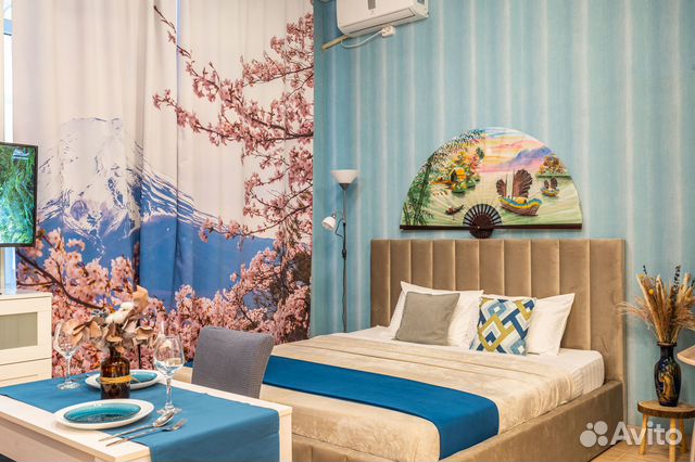 

Квартира-студия, 35 м², 2 кровати