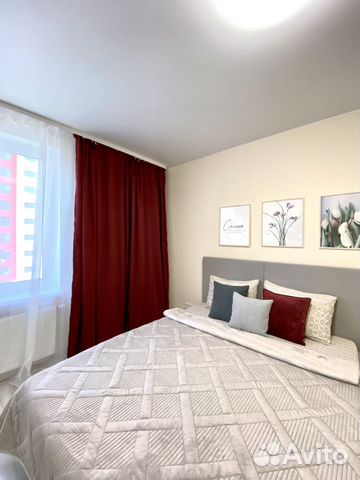 

1-к. квартира, 42 м², 2 кровати