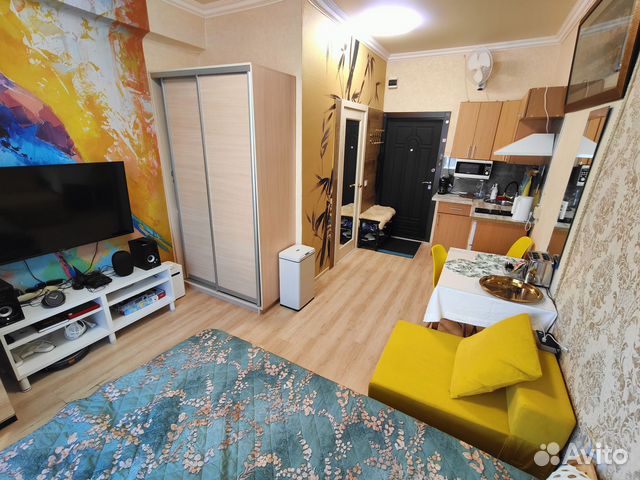 

Квартира-студия, 26 м², 2 кровати