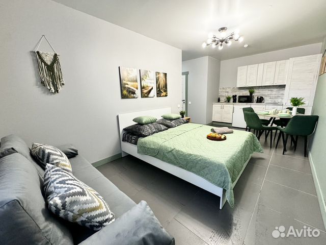 

Квартира-студия, 28 м², 2 кровати