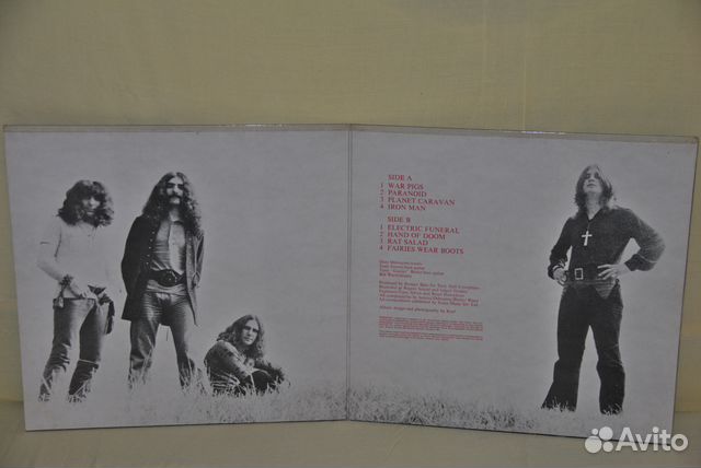 Black Sabbath Paranoid UK 1st Press 1970 LP Black Sabbath Paranoid UK 1st Press 1970 LP