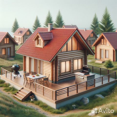 

1-к. коттедж, 25 м²
