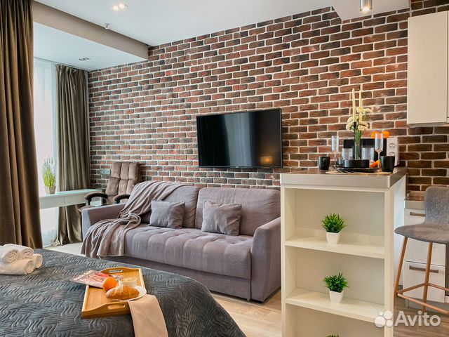 

Квартира-студия, 35 м², 2 кровати