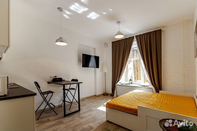 

Квартира-студия в апарт-отеле, 23 м², 2 кровати