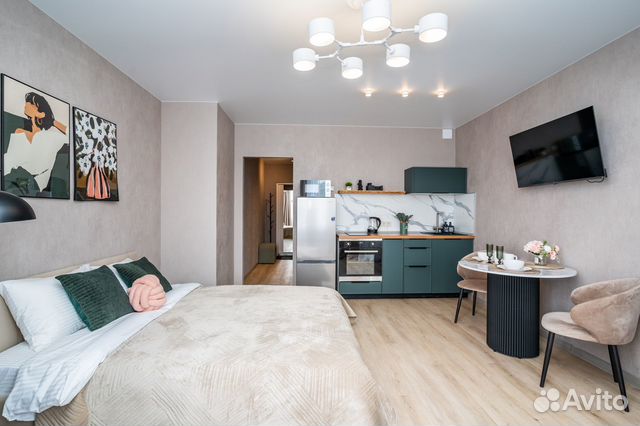 

Квартира-студия, 30 м², 1 кровать