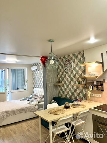 

Квартира-студия, 32 м², 2 кровати