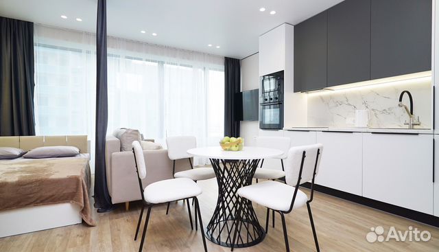 

Квартира-студия, 35 м², 2 кровати