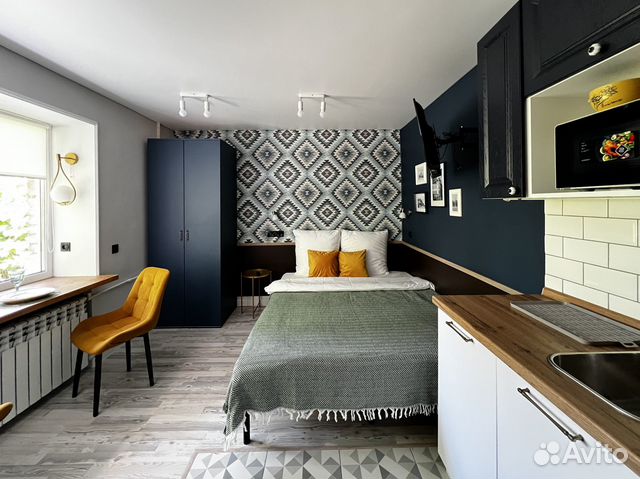 

Квартира-студия, 12 м², 1 кровать