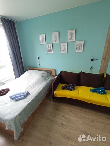

Квартира-студия, 30 м², 2 кровати
