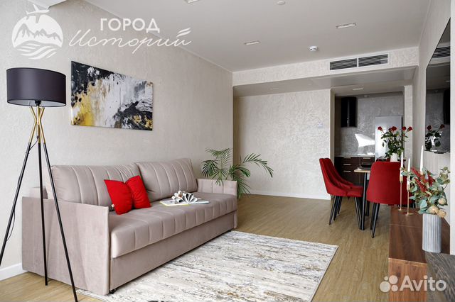 

2-к. квартира в апарт-отеле, 50 м², 2 кровати