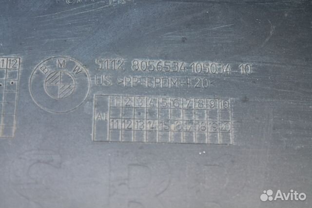 BMW X6 облицовка заднего бампера