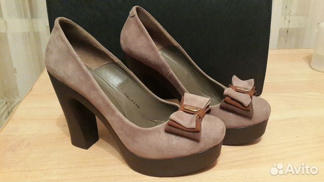 Замшевые туфли