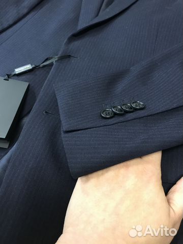 Пиджак мужской Massimo Dutti синий с этикеткой