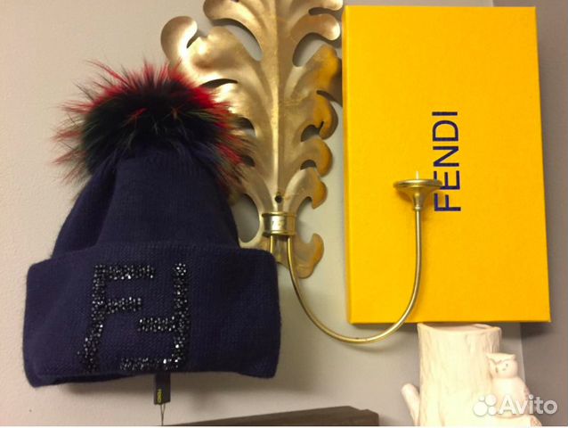 Fendi шапка Фенди фирменная оригинал