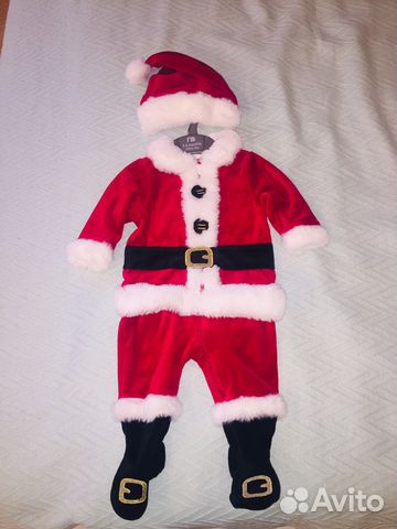 Новогодний костюм «Маленький Санта» 6 мес