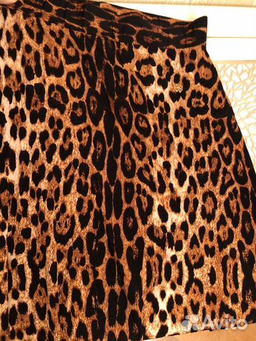 Леопардовая юбка в пол Roberto Cavalli