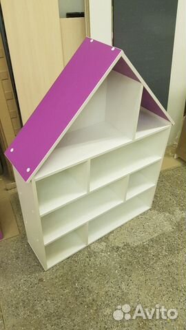 Домик для кукол и игрушек. Стеллаж дом дсд-12 Домик для кукол и игрушек. Стеллаж дом дсд-12