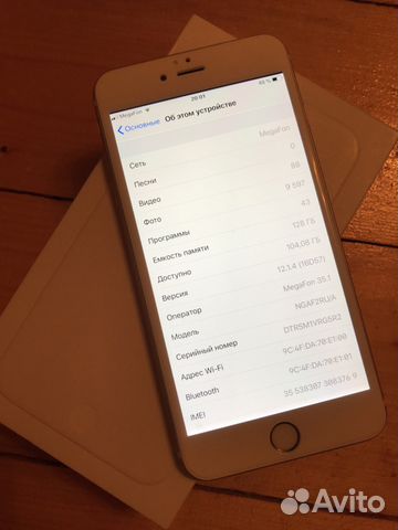 iPhone 6 Plus 128gb gold рст