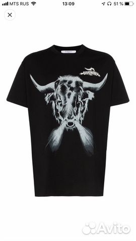 Футболка Givenchy 2020 Taurus черная р.S,M,XL,XXL
