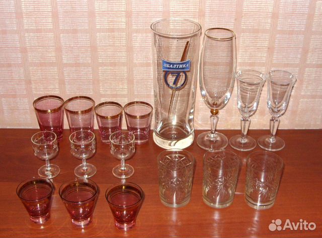 Рюмки, стопки, фужеры