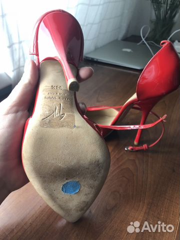 Туфли красные лакированные Giuseppe Zanotti новые