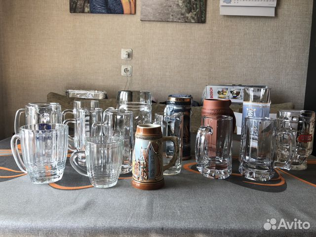 Набор пивных бокалов и кружек Набор пивных бокалов и кружек