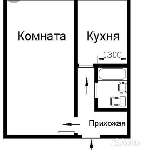 1-к квартира, 31 м², 5/5 эт.