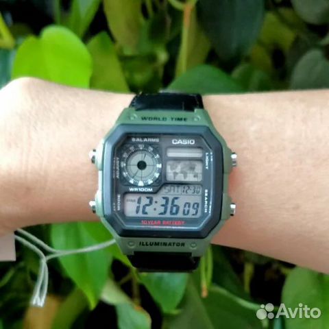 Новые Японски часы Casio Illuminator AE-1200WHB-3B Новые Японски часы Casio Illuminator AE-1200WHB-3B