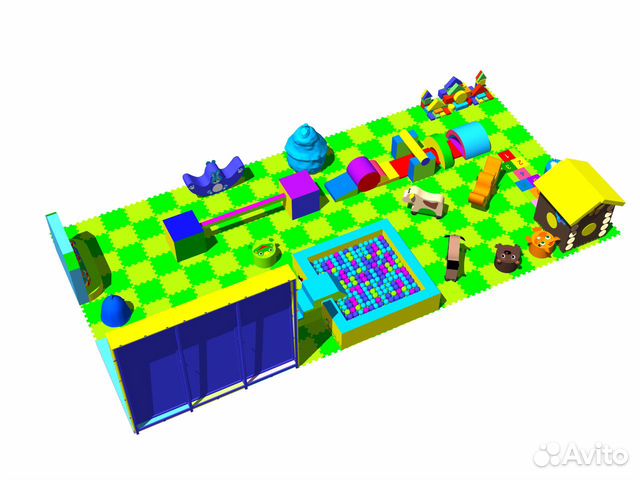Мягкий игровой набор - Теремок 50 м2