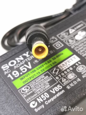 Блок питания для ноутбука Sony 19.5V 3.9A 6.0mm