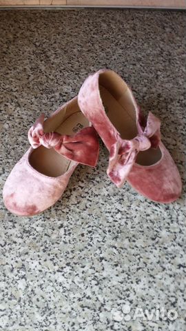 Нарядные бархатные туфли Mothercare, р.26 Нарядные бархатные туфли Mothercare, р.26