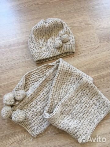 Набор zara(шапочка и шарфик)