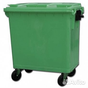88462027550 Пластиковый мусорный бак 770 литров с крышкой