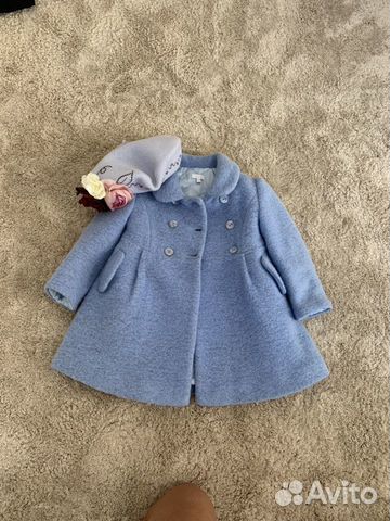 Пальто Baby A как новое (берет в подарок)